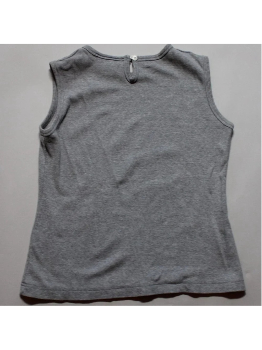 Segments Ribbed Grey Tank Top - Picture 5 of 6